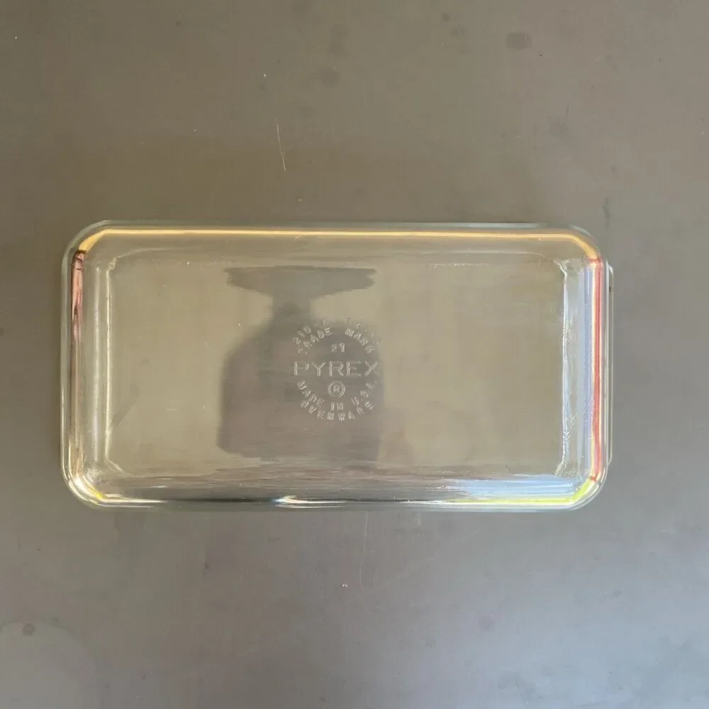 Pyrex Loaf Pan Baking Dish #215 B Clear 9x5x3 Vintage USA 1.5 qt Borosilicate